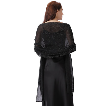 Starry sky rhinestone shawl