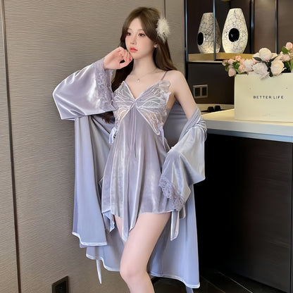 Starry Sky Shimmering Velvet Pajamas