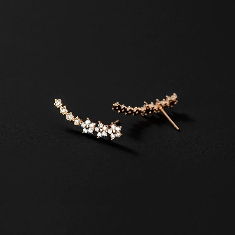 Starry Sky studded with diamonds stud earrings