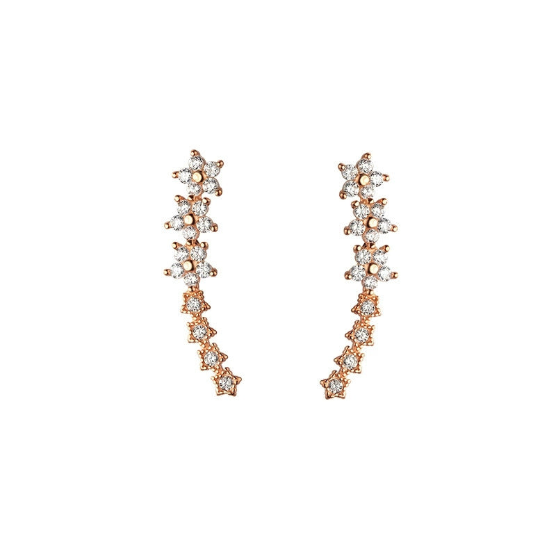 Starry Sky studded with diamonds stud earrings