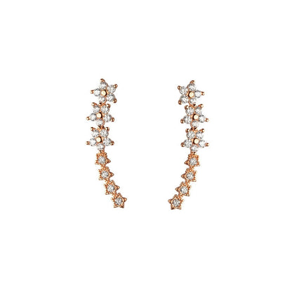 Starry Sky studded with diamonds stud earrings