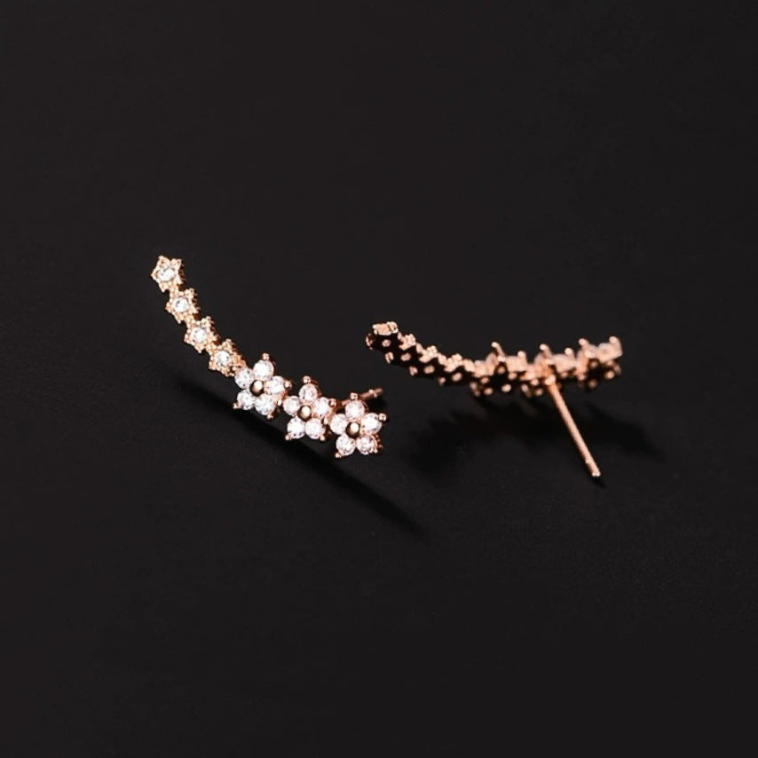 Starry Sky studded with diamonds stud earrings