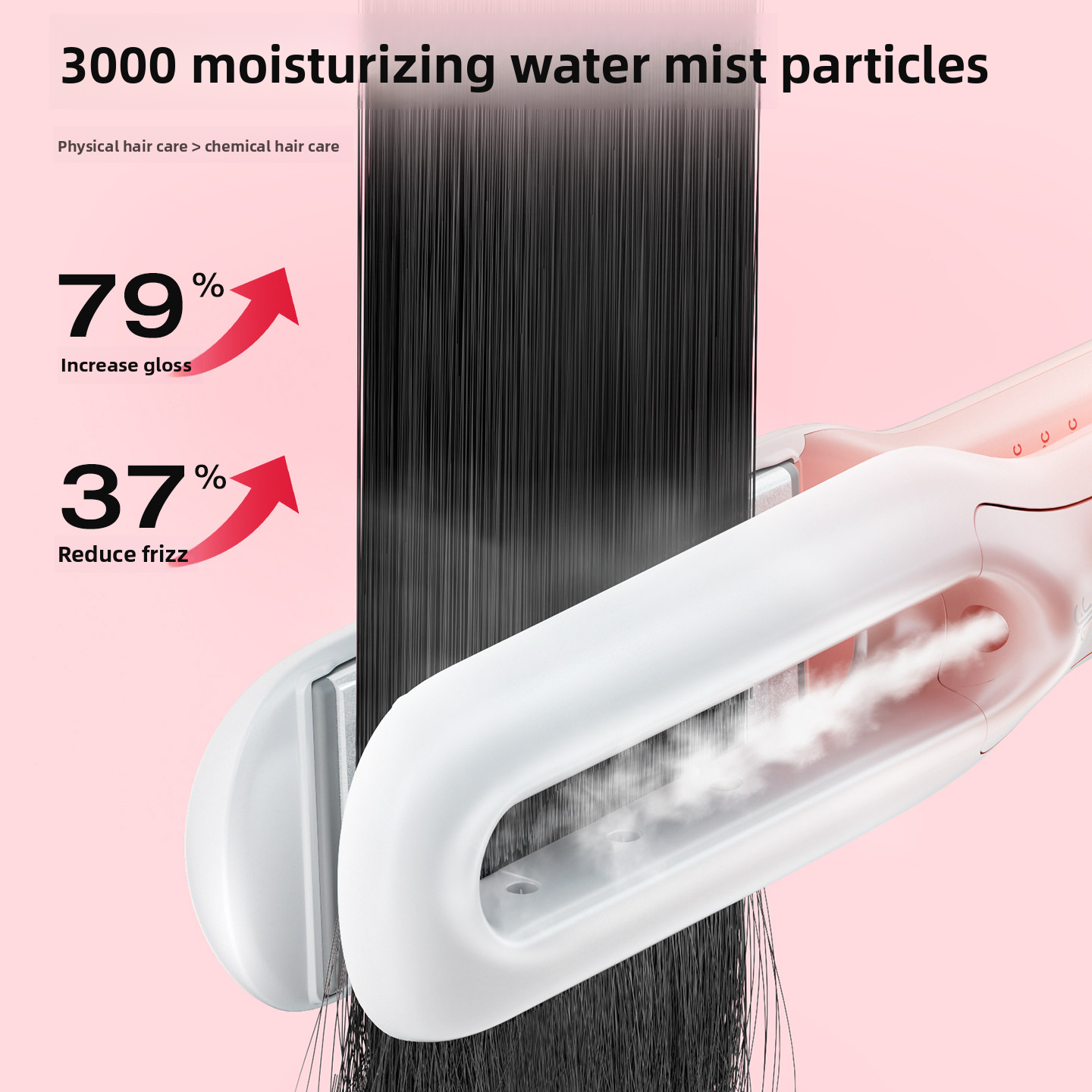 Steam straightening iron