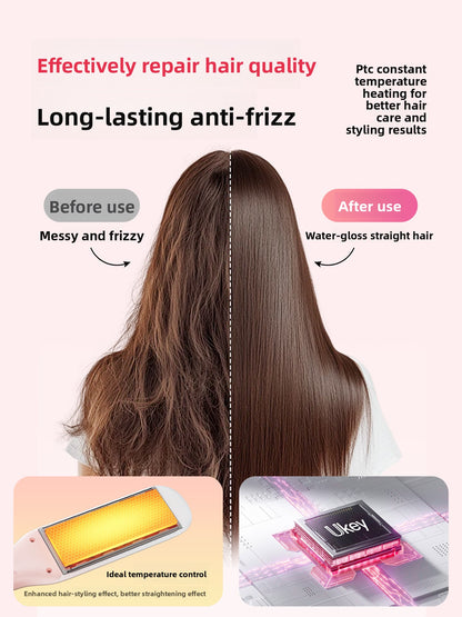 Steam straightening iron