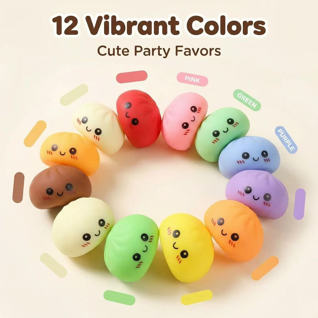 Steamed Bun Squeeze Toy
