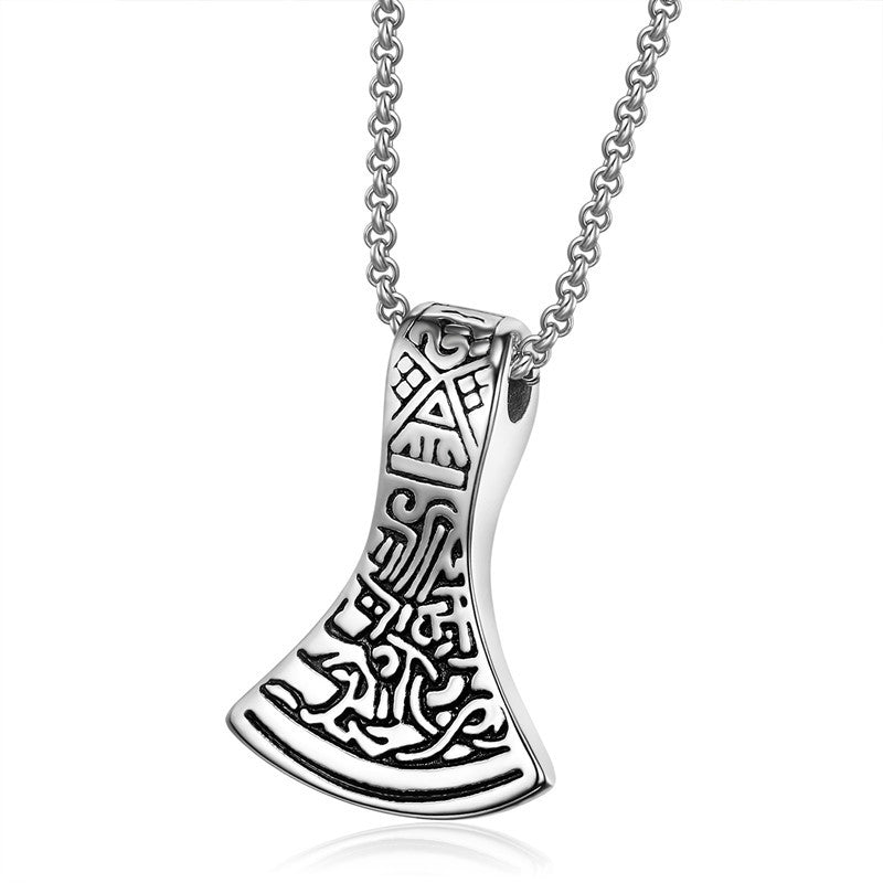 Steel Axe Pendant Necklace