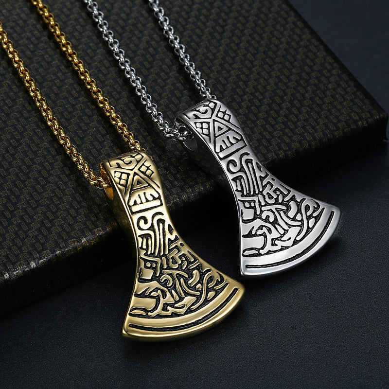 Steel Axe Pendant Necklace