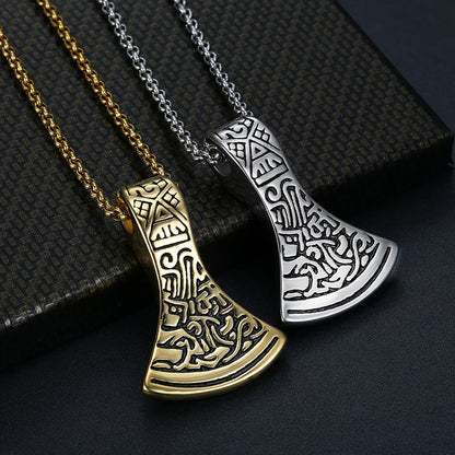 Steel Axe Pendant Necklace