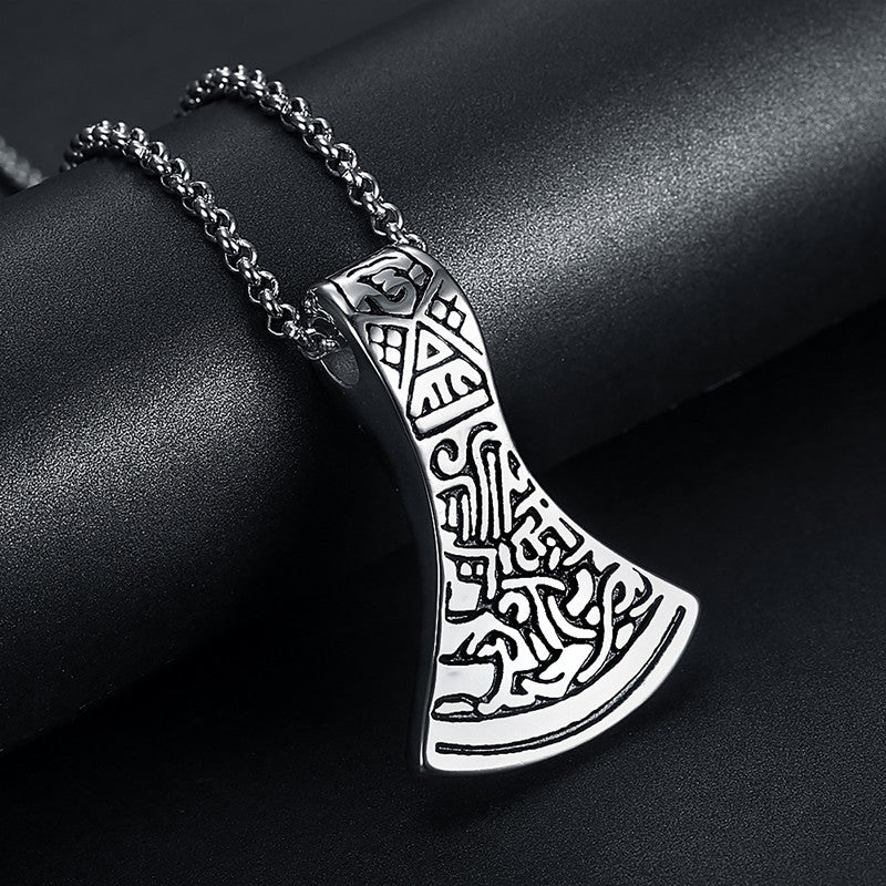 Steel Axe Pendant Necklace