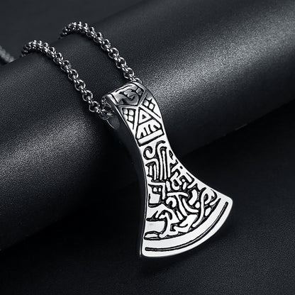 Steel Axe Pendant Necklace