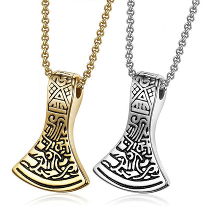 Steel Axe Pendant Necklace