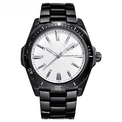 Steel band waterproof quartz men's watch