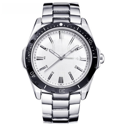 Steel band waterproof quartz men's watch