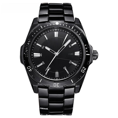 Steel band waterproof quartz men's watch