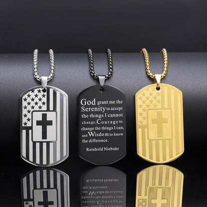 Steel Cross Necklace