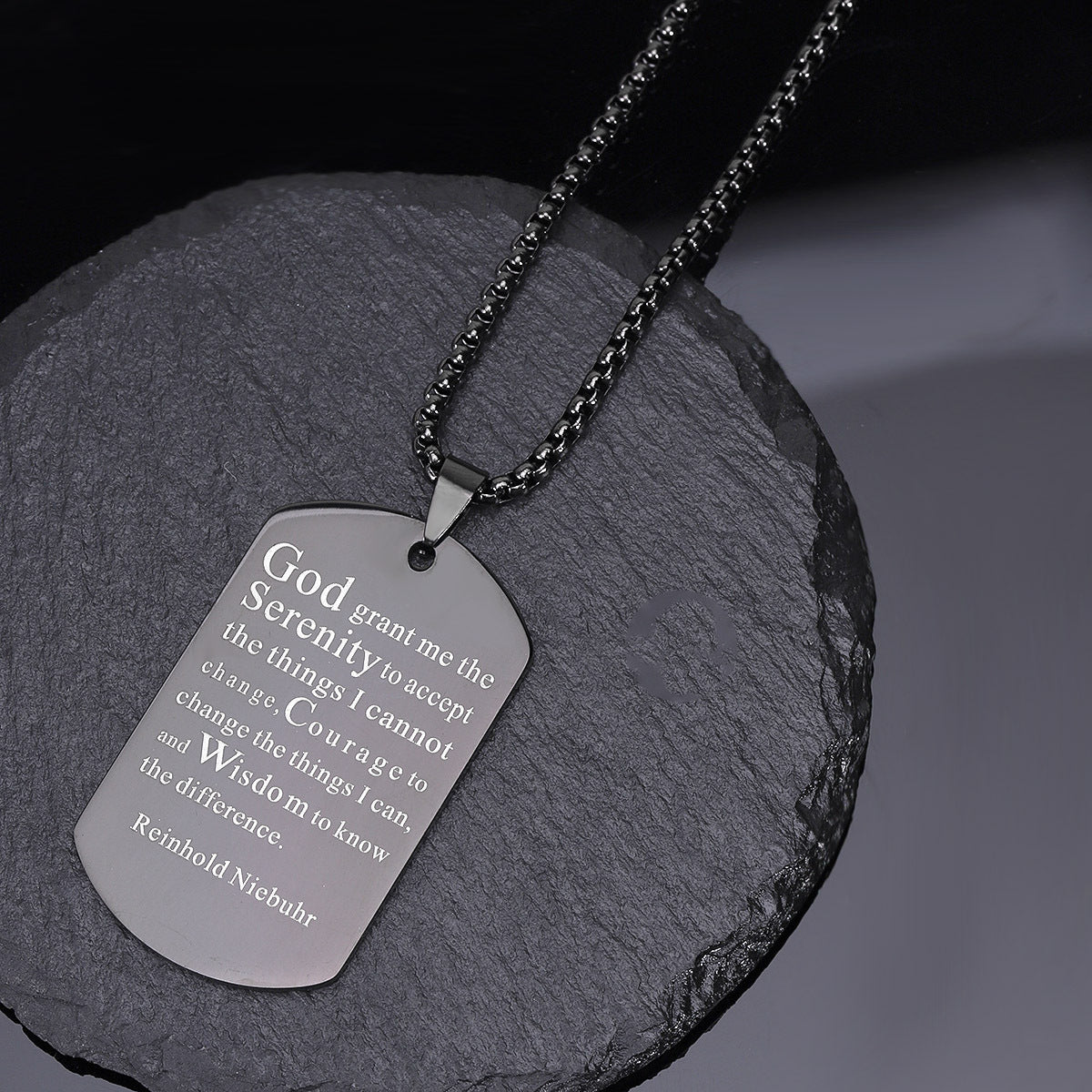 Steel Cross Necklace