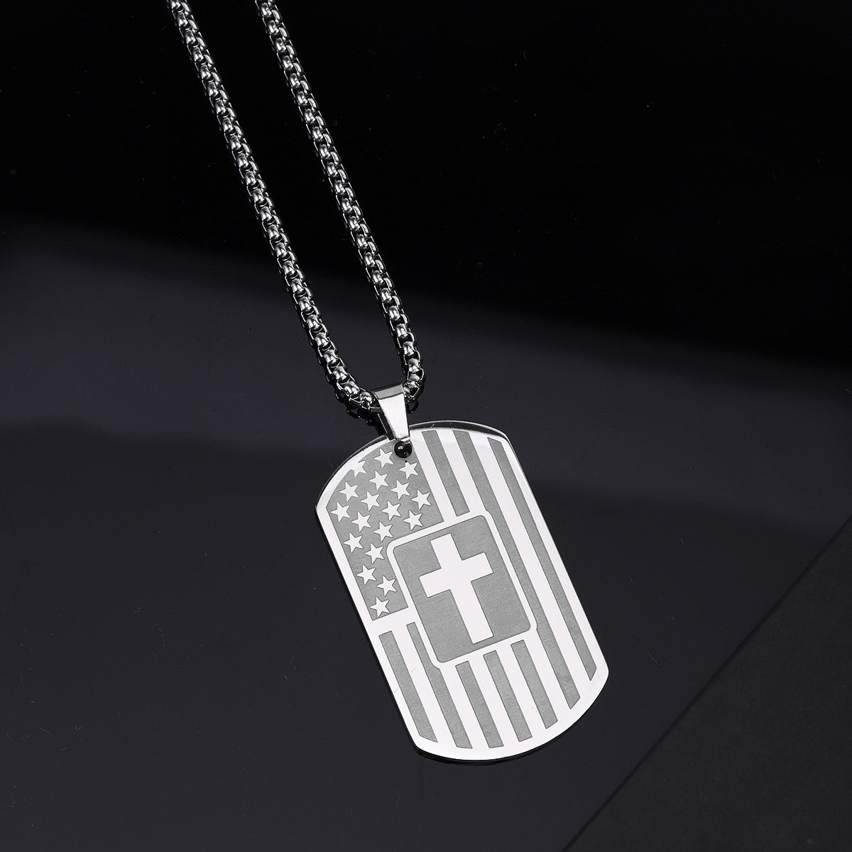 Steel Cross Necklace