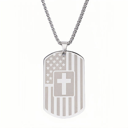 Steel Cross Necklace