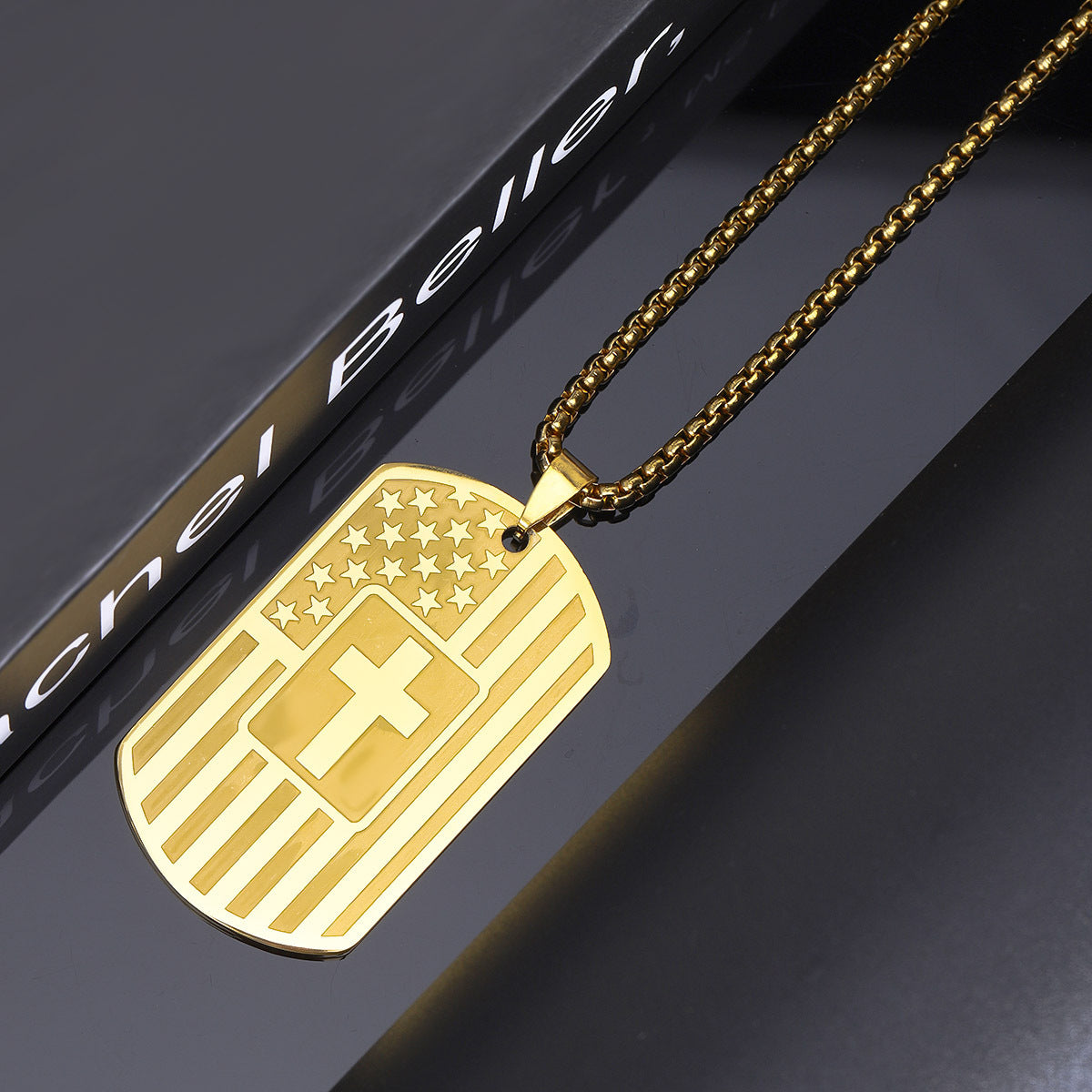 Steel Cross Necklace