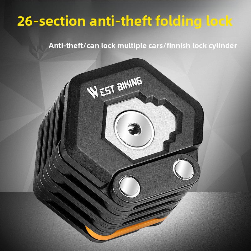 Steel Folding Bicycle Lock