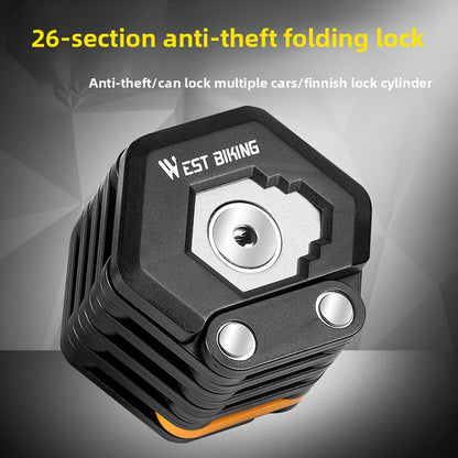 Steel Folding Bicycle Lock