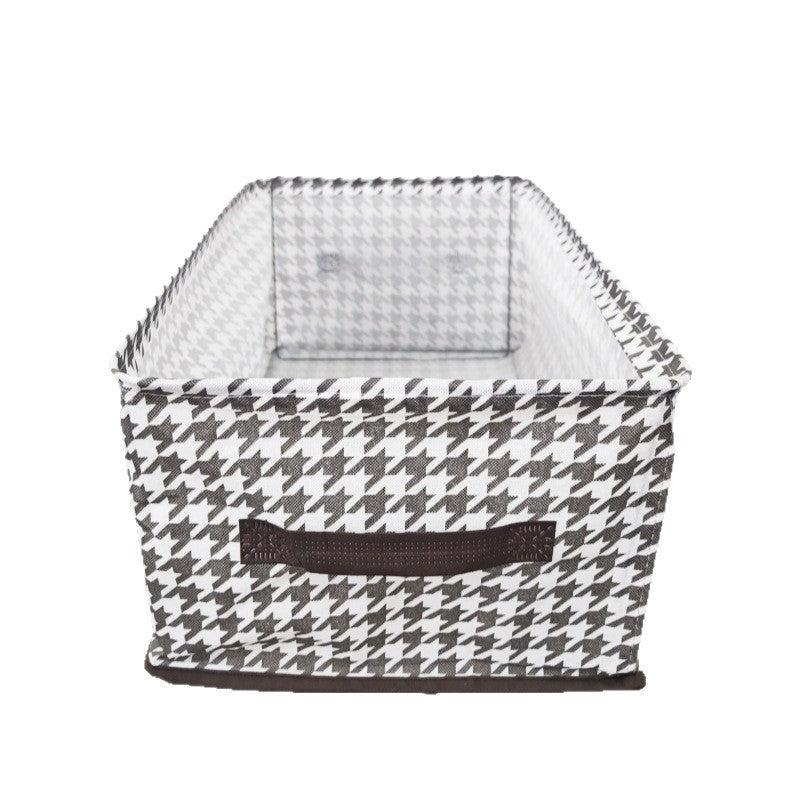 Steel Frame Houndstooth Storage Box