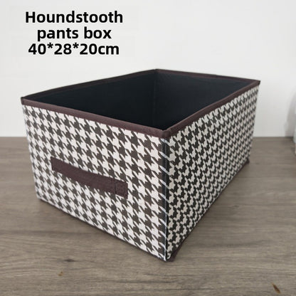 Steel Frame Houndstooth Storage Box