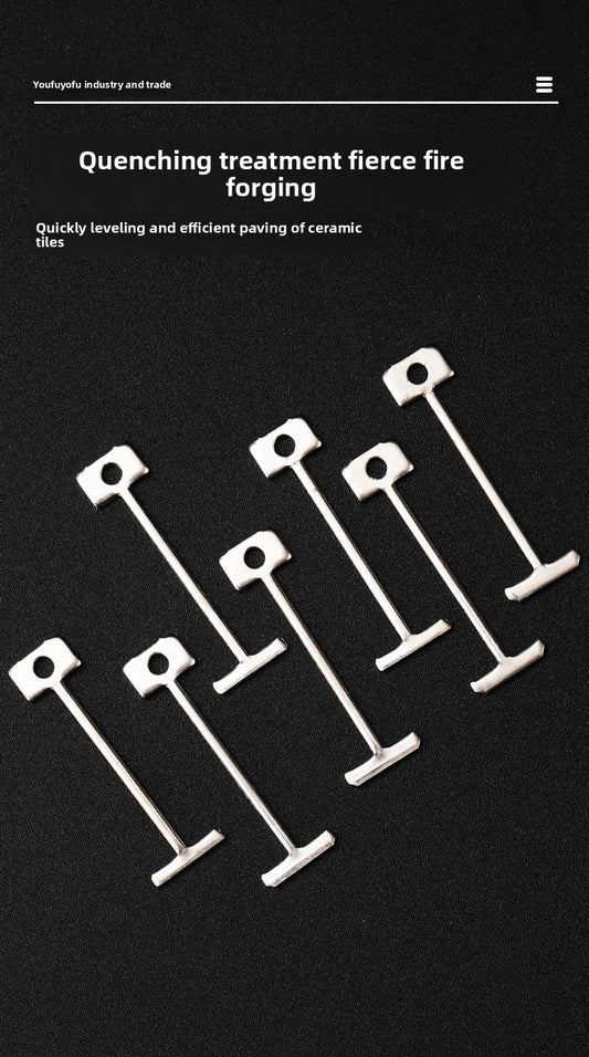 Steel needle for manganese tile leveler