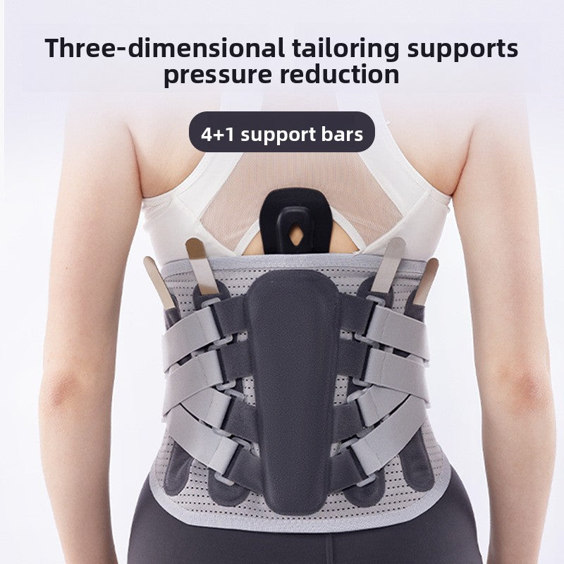 Steel Plate Waist Support Belt Mesh Breathable Sports