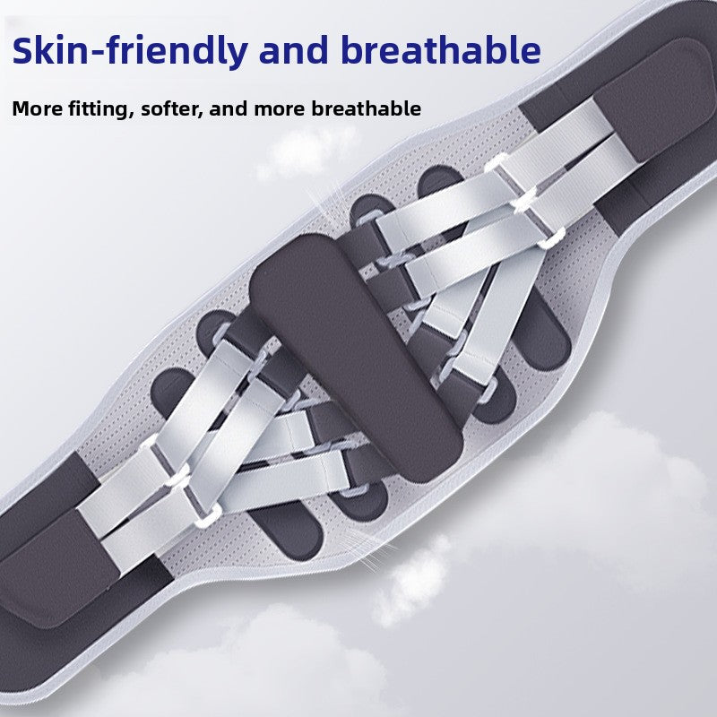 Steel Plate Waist Support Belt Mesh Breathable Sports