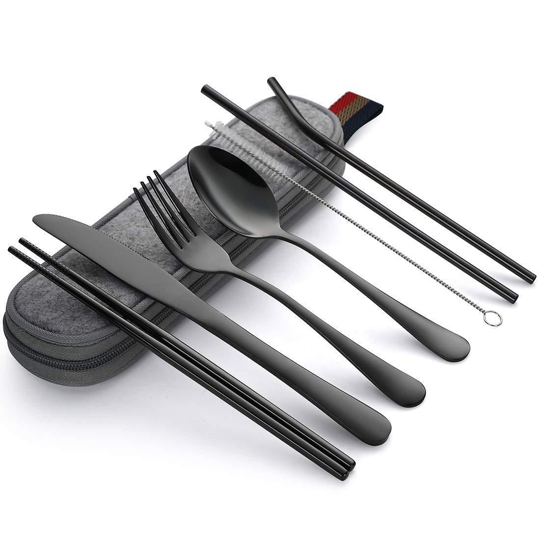 Steel Portable Tableware Set