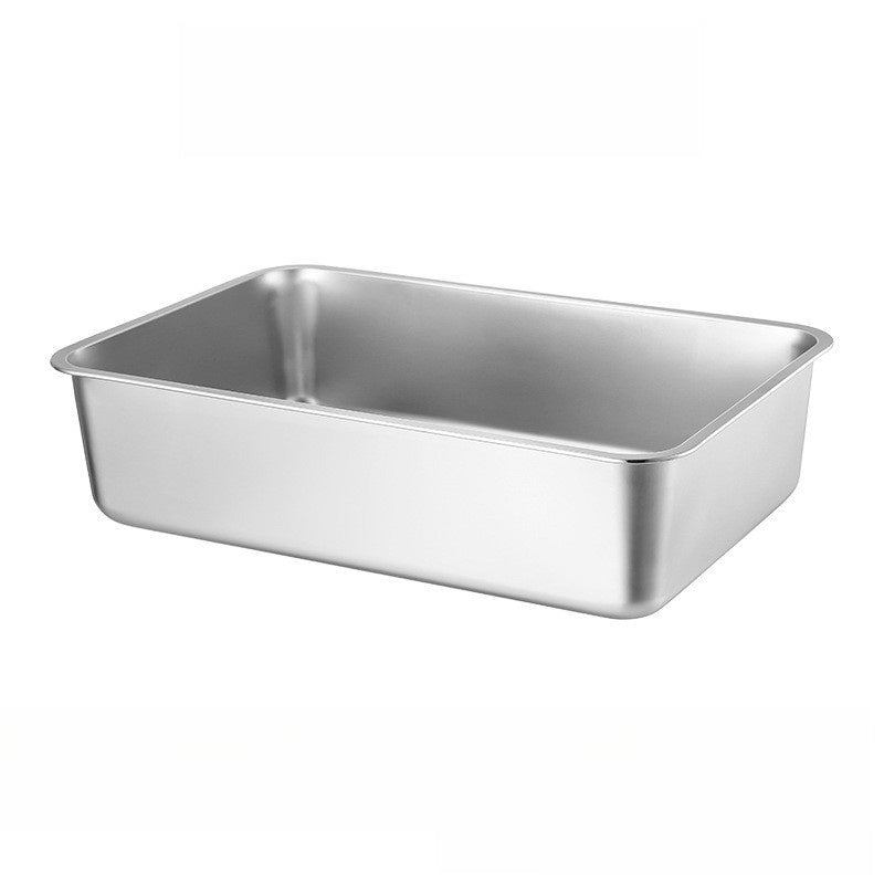 Steel Square Tray with Lid for Commercial Use