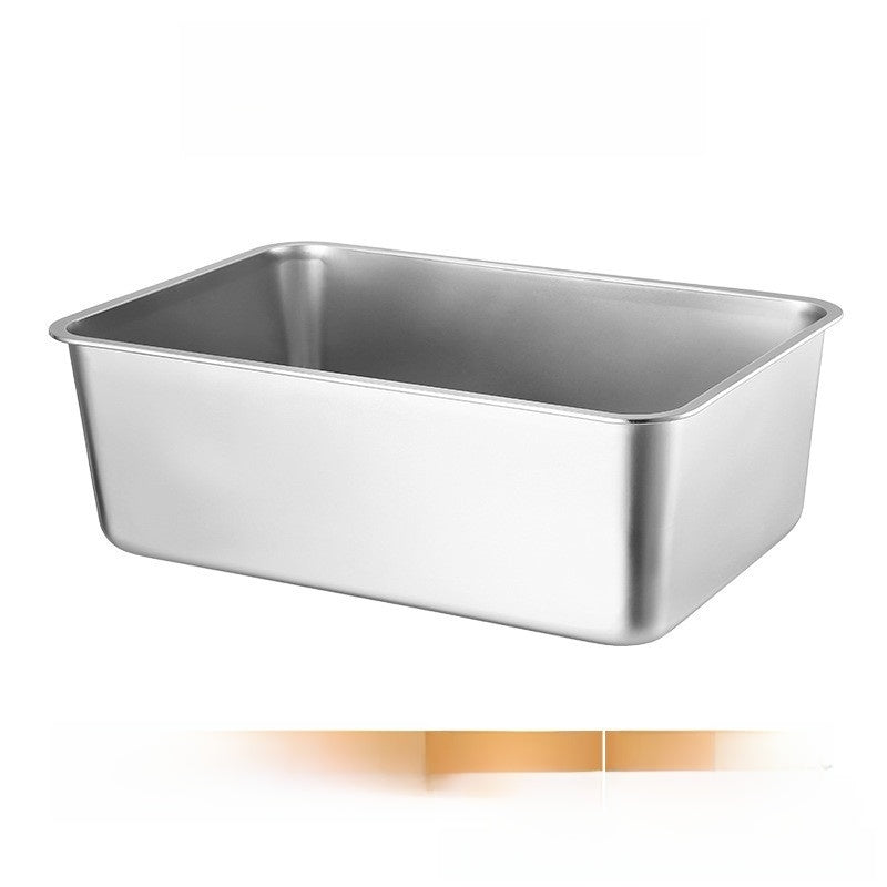 Steel Square Tray with Lid for Commercial Use