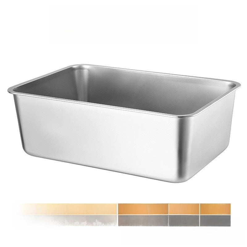 Steel Square Tray with Lid for Commercial Use