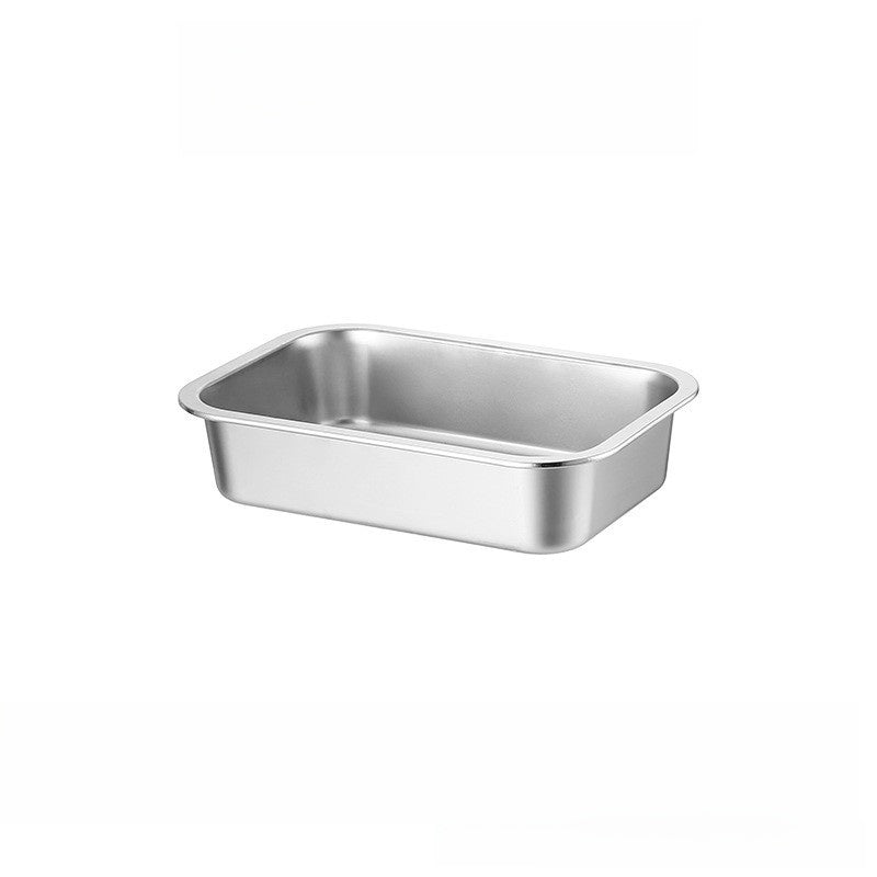 Steel Square Tray with Lid for Commercial Use