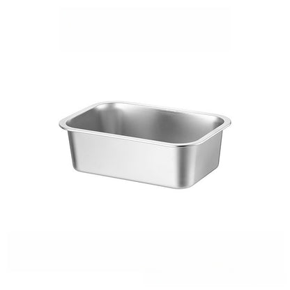 Steel Square Tray with Lid for Commercial Use
