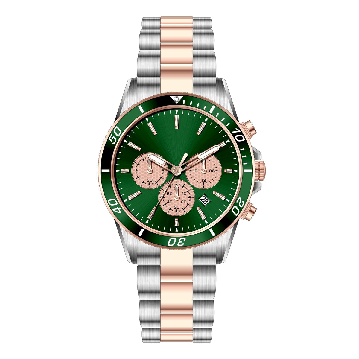 Steel strap watch