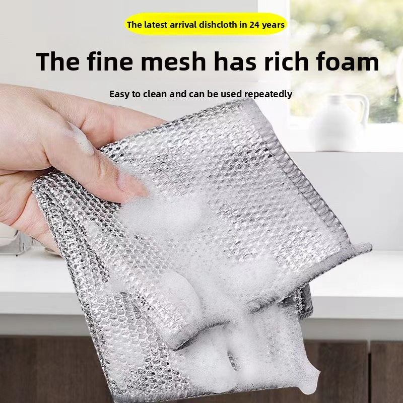Steel wire dishcloth