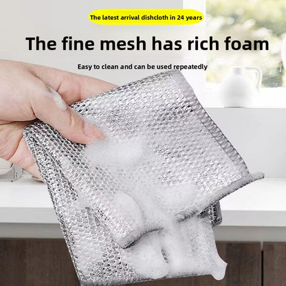 Steel wire dishcloth