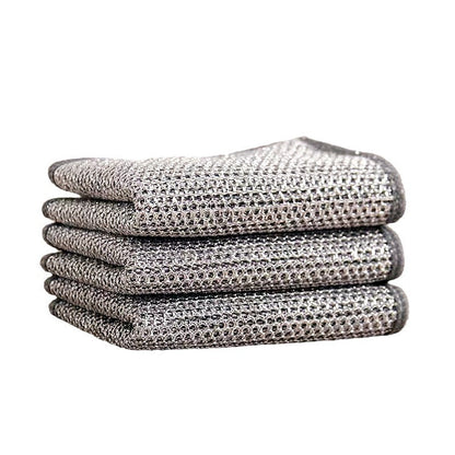 Steel wire dishcloth