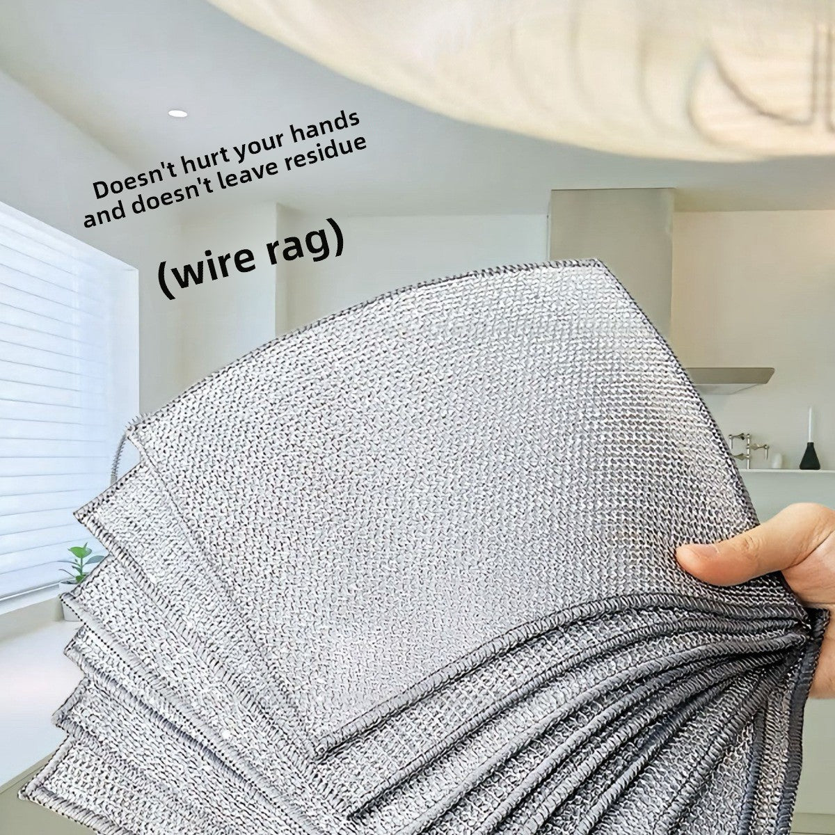 Steel Wire Dishcloth Non-Stick Oil Cleaning Cloth
