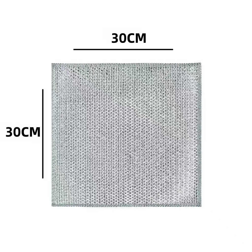 Steel Wire Dishcloth Non-Stick Oil Cleaning Cloth