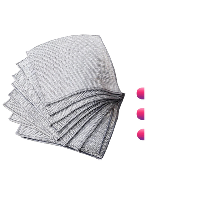 Steel Wire Dishcloth Non-Stick Oil Cleaning Cloth
