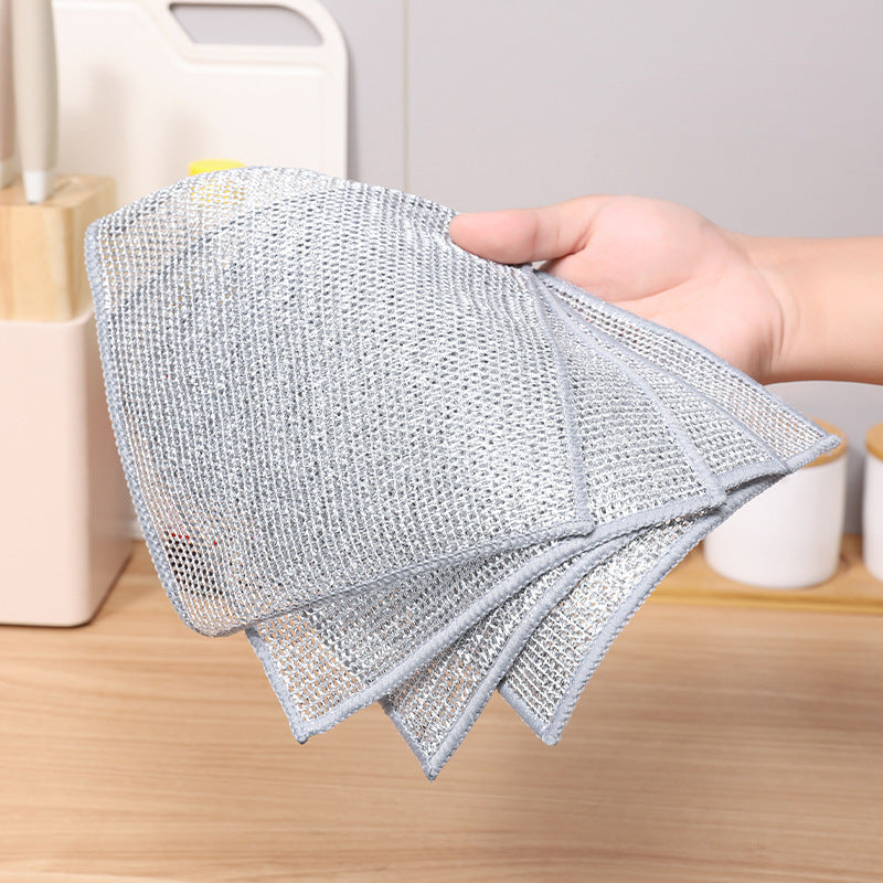 Steel wool cleaning cloth