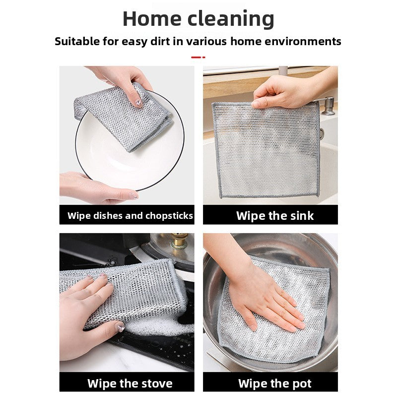 Steel wool cleaning cloth