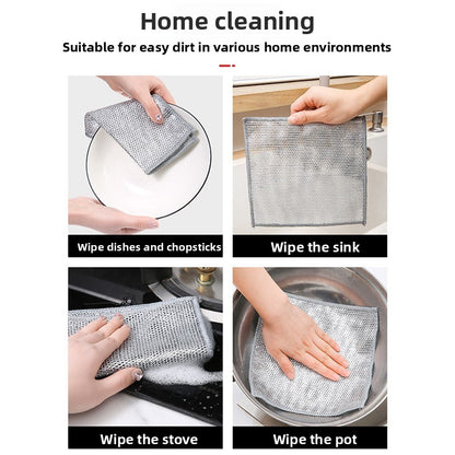 Steel wool cleaning cloth