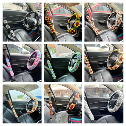 Steering wheel cover warm seat belt cover