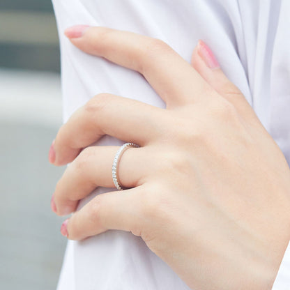 Sterling Silver Diamond Ring for Women
