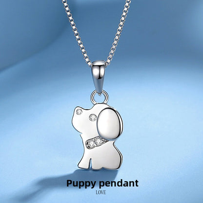 Sterling Silver Dog Pendant