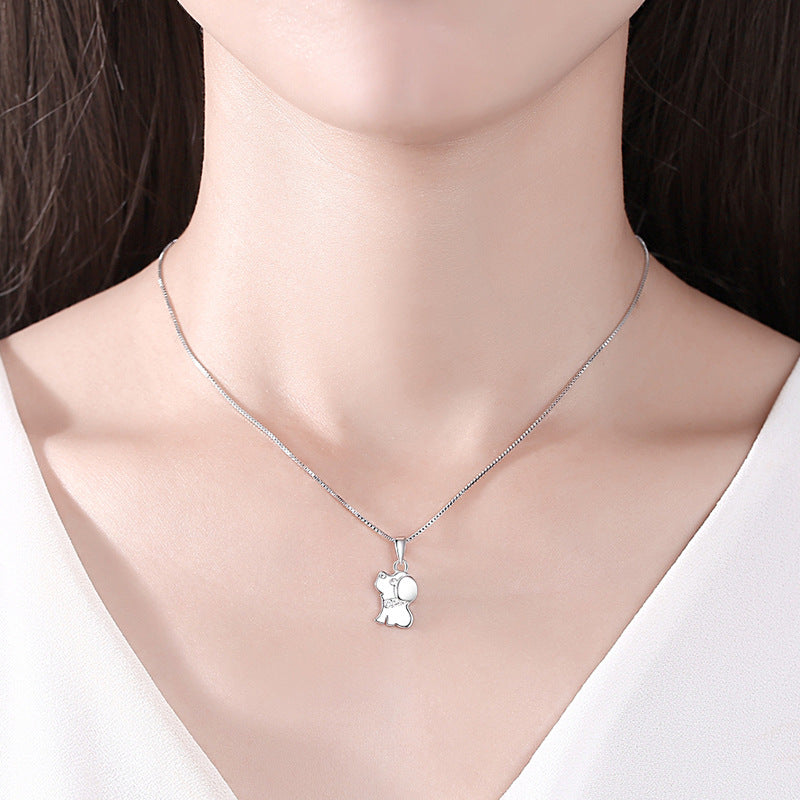 Sterling Silver Dog Pendant